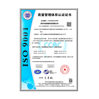 2025年 ISO9001-2015质量管理体系认证